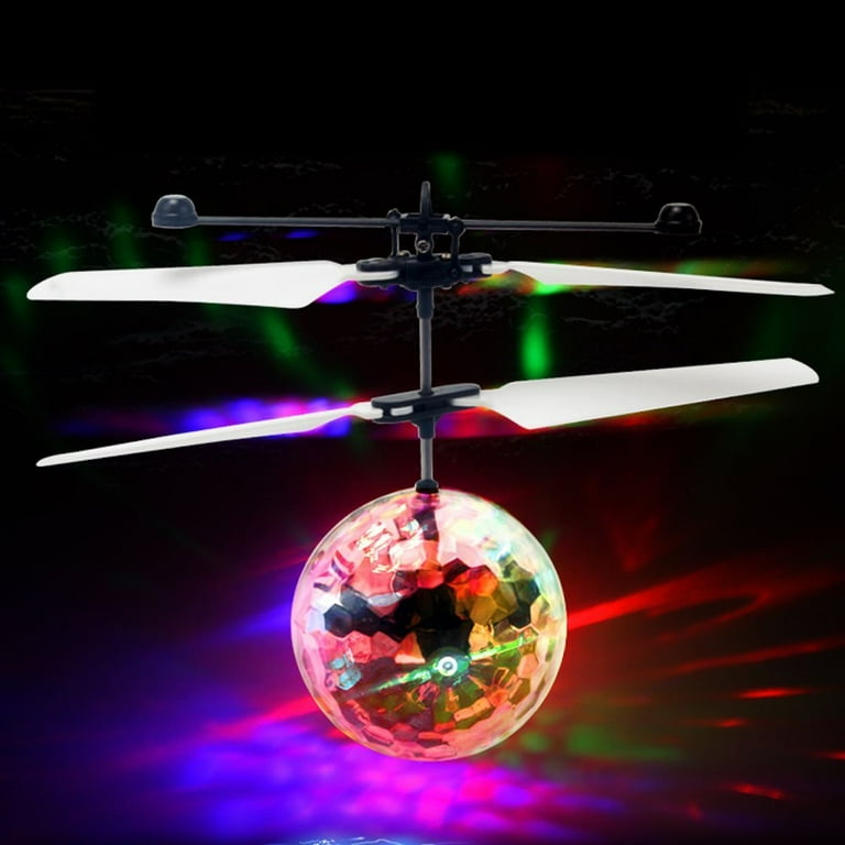 1Pc Colorful Mini Drone Shinning LED Drone Flying Ball Helicopter Light Crystal Ball Induction Quadcopter Aircraft Kids Toys